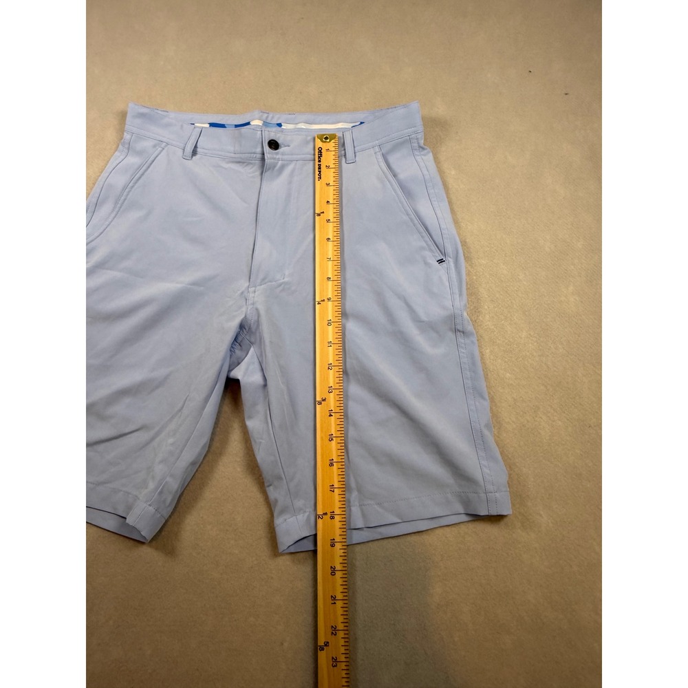Druh Mens Golf Shorts Light Blue Flat Front Performance Size 32 - Picture 2 of 5